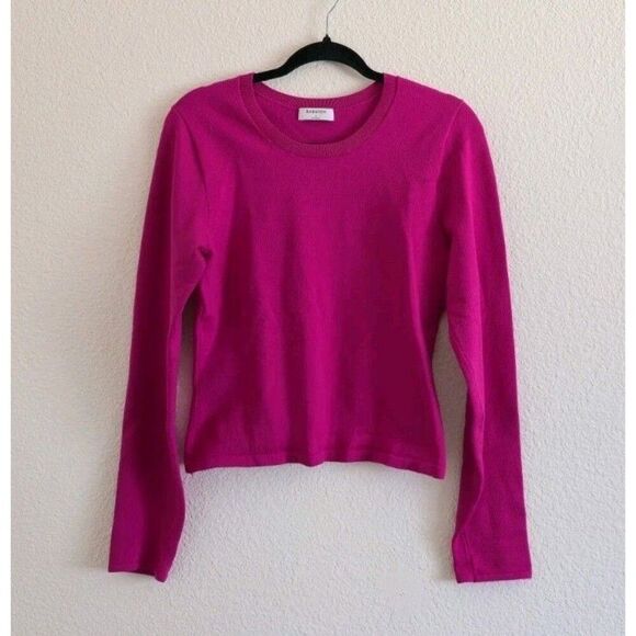 Aritzia Babaton Sculpt Knit Sweater Top Long Sleeve Size L - Picture 6 of 6